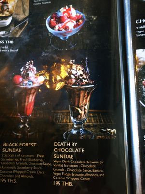 menu at Veganerie Concept - Benjasiri Park in Bangkok