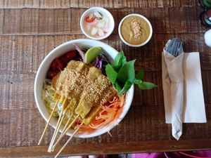 Buddha ball at Veganerie Concept - Benjasiri Park in Bangkok