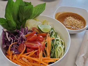 Raw pad Thai at Veganerie Concept - Benjasiri Park in Bangkok
