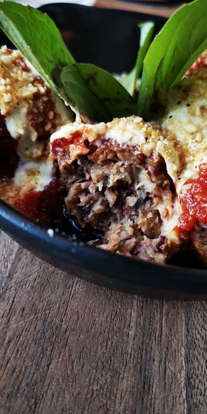 Meatballs that'll turn any omnivore... 🥰 at Veganerie Concept - Benjasiri Park in Bangkok