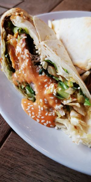 Oooooooo..... 😂 at Veganerie Concept - Benjasiri Park in Bangkok