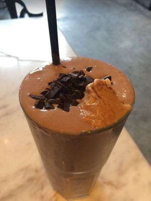 Protein shake at Veganerie Concept - Benjasiri Park in Bangkok