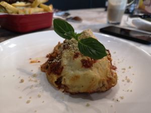 Lasagne at Veganerie Concept - Benjasiri Park in Bangkok