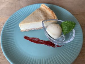 Cheesecake  at Musubi Cafe in Kyoto