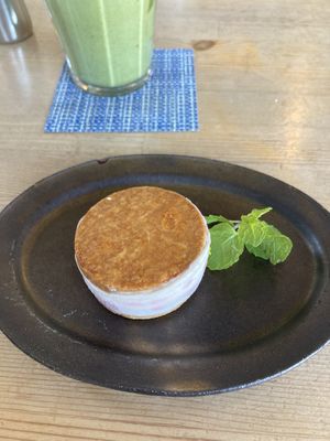 Strawberry dessert  at Musubi Cafe in Kyoto