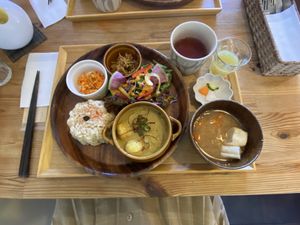 So many elements. Thank you!  at Musubi Cafe in Kyoto