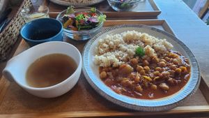 Chickpea Curry at Musubi Cafe in Kyoto