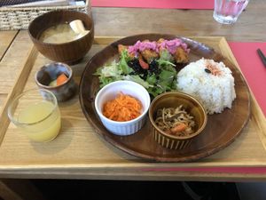 :) at Musubi Cafe in Kyoto