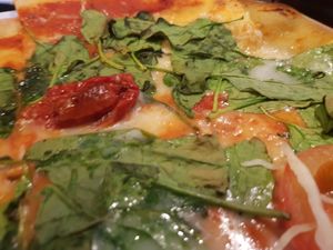 Staff choice pizza - really good! at Feca in Stockholm