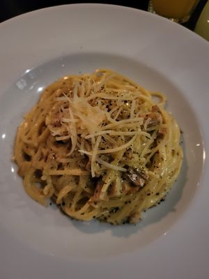 carbonara at Feca in Stockholm