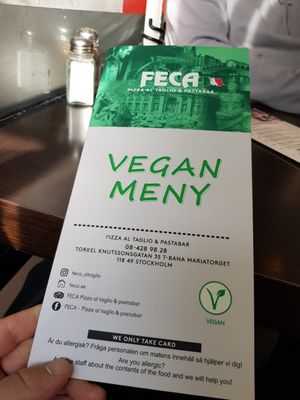 Vegan menue😁 at Feca in Stockholm