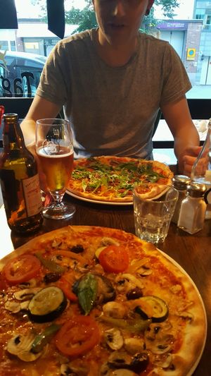 Pizzas at Feca in Stockholm