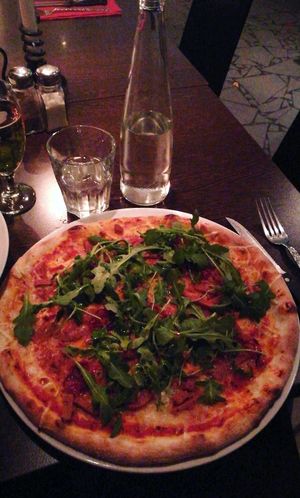 Vegan pizza - Totti at Feca restaurant Stockholm  at Feca in Stockholm