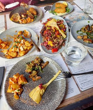 Selection of vegan Tapas at Ambiente Tapas - Fossgate in York