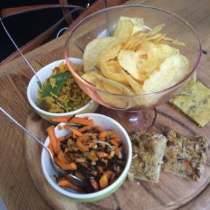 Vegan plate  at MiaGola Caffe - Giovanni Amendola in Turin