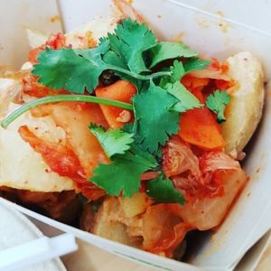 vegan chipotle potato salad at Hapi in Napier