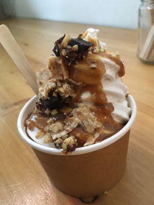 Vegan ice cream very very delicious  at Hapi in Napier