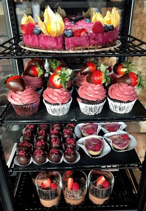 Cakes - all vegan, no milk, no eggs. Taste perfect.
 at Plantaz Bistro & LimeLight BAR in Martin