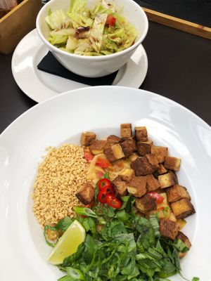 Pad Thai and Salad  at Plantaz Bistro & LimeLight BAR in Martin