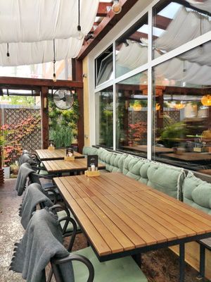 Outdoor eating area  at Plantaz Bistro & LimeLight BAR in Martin