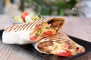 Wrap with smoked tempeh at Plantaz Bistro & LimeLight BAR in Martin