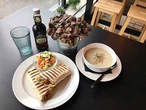 Wrap and sopu of the day at Plantaz Bistro & LimeLight BAR in Martin