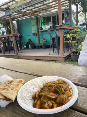 Served hot and quickly!  at Cafe Turmeric in Hanalei