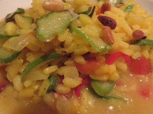 saffron risotto (without parmesan cheese) at Tellerrand in Saarbrucken