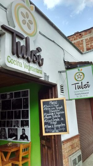 Outside at Tulsi Plant Based in Envigado