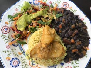 Menu of day main plate at Tulsi Plant Based in Envigado