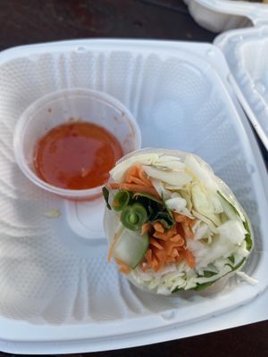 Spring rolls  at Rajanee Thai in Haleiwa