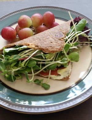 Mouth watering raw vegan organic veggie wrap. Everything made in house! Cashew zucchini hummus, guacamole, tomato, micro greens, cucumber and field greens! at Old Earth Pure Organic Food in St Petersburg