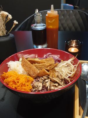 Bibimbap with tofu at Kimdogo in Saarbrucken