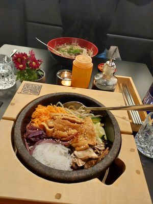 Bibimbap mit Tofu im Dolsot at Kimdogo in Saarbrucken