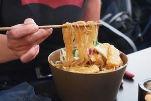 sweet potato noodles at Kimdogo in Saarbrucken