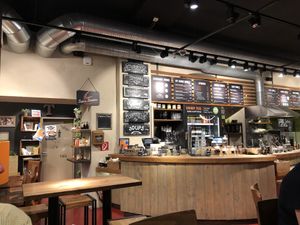 Cafeteria style process. Pick up a tray, and tell them what you want   at my indigo - Stainerstrasse in Innsbruck