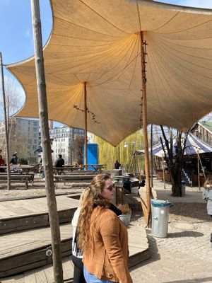 Covered area at Vegan Sundays market  at The Green Market Berlin in Berlin