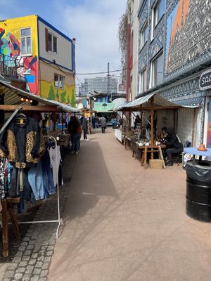 Market stalls  at The Green Market Berlin in Berlin