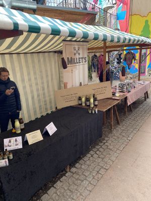 Market stalls  at The Green Market Berlin in Berlin