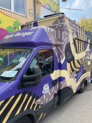 Reger Burger (it opened shortly after I took this photo)  at The Green Market Berlin in Berlin