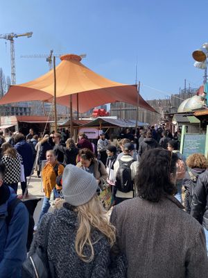 It was super busy!  at The Green Market Berlin in Berlin