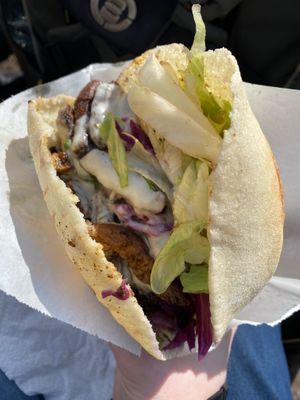 Vegan Gyros Pita by The Vegan Gyros  at The Green Market Berlin in Berlin
