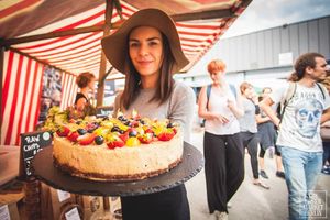 raw cakes  at The Green Market Berlin in Berlin