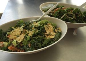 Vegan Caesar (front) & Burrito Love Bowl (back) at The Juice Theory in Long Branch