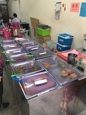 buffet spread at Pang Zhen Vegetarian Restaurant in Nibong Tebal