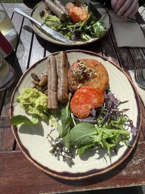 Vegan fry up  at Postmasters in Arrowtown