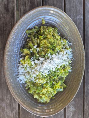 Vegan risotto at Postmasters in Arrowtown