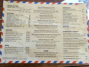 All day menu at Postmasters in Arrowtown