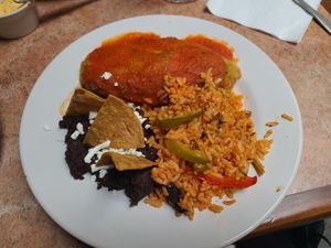 Chile rellano at La Zanahoria - Centro in Puebla