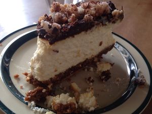 caramel cheesecake at Kaffestuen Vesterbro in Copenhagen